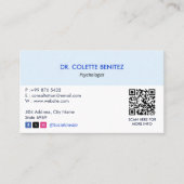 心理学者クリニック事業 | モダンアポイントメント 名刺 (正面)