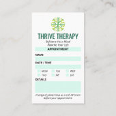 心理学者クリニック事業 | モダンアポイントメント 名刺 (裏面)