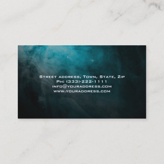 心理学者コスモブルービジネスカード 名刺 (裏面)