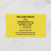 心理学者サンシャインダマスコ名刺 名刺 (裏面)