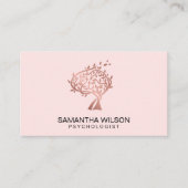 心理学者セラピストカウンセラー精神科医バス 名刺 (正面)