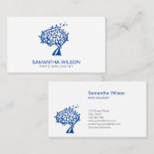 心理学者セラピストカウンセラー精神科医バス 名刺 (正面/裏面)