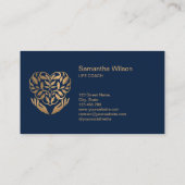 心理学者セラピストカウンセラー精神科医バス 名刺 (裏面)