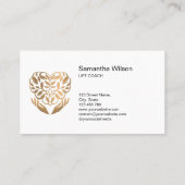 心理学者セラピストカウンセラー精神科医バス 名刺 (裏面)