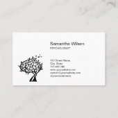 心理学者セラピストカウンセラー精神科医バス 名刺 (裏面)