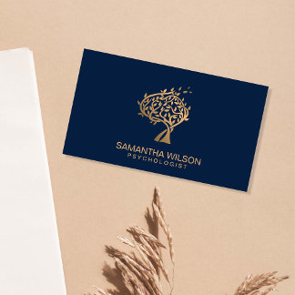 心理学者セラピストカウンセラー精神科医バス 名刺