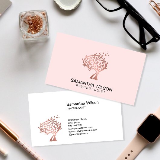 心理学者セラピストカウンセラー精神科医バス 名刺