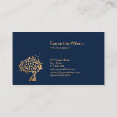 心理学者セラピストカウンセラー精神科医バス 名刺 (裏面)