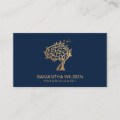 心理学者セラピストカウンセラー精神科医バス 名刺 (正面)