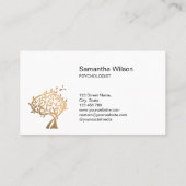 心理学者セラピストカウンセラー精神科医 名刺 (裏面)