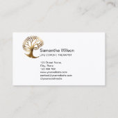 心理学者セラピストライフコーチ精神科医 名刺 (裏面)