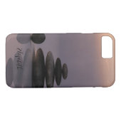 心理学者セラピスト禅ストーンズサンセットヨガ Case-Mate iPhoneケース (裏面(横))