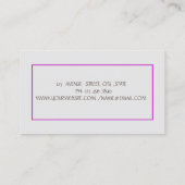 心理学者セラピスト禅、パープルロータスフラワー 名刺 (裏面)