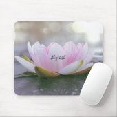 心理学者セラピスト禅、ピンクロータスフラワー マウスパッド (マウス)