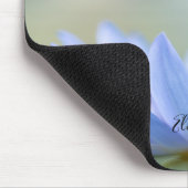 心理学者セラピスト禅、ブルーロータスフラワー マウスパッド (コーナー)