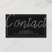 心理学者セラピスト金属健康 名刺 (裏面)