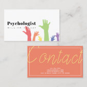 心理学者セラピスト金属健康 名刺 (正面/裏面)