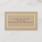 心理学者セラピスト、金ゴールドシルエット、ロータス、ヨガ 名刺 (裏面)