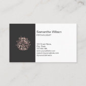 心理学者セラピーカウンセラー精神科医脳 名刺 (裏面)