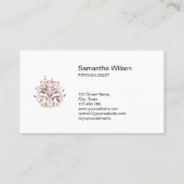 心理学者セラピーカウンセラー精神科医脳 名刺 (裏面)