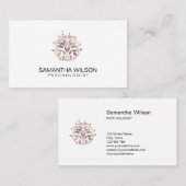 心理学者セラピーカウンセラー精神科医脳 名刺 (正面/裏面)