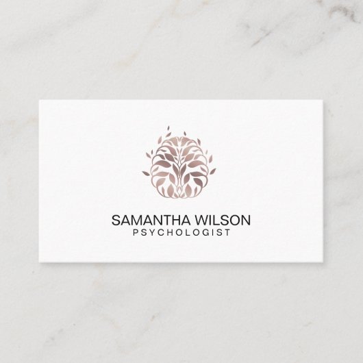 心理学者セラピーカウンセラー精神科医脳 名刺 (正面)