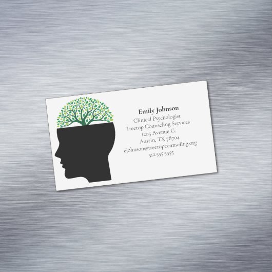 心理学者セラピーモダンカウンセリングオフィスツリー マグネット名刺 (インサイチュ)