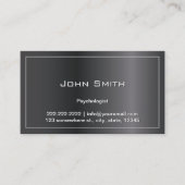 心理学者ダークメタルフレームアポイントメント 予約カード (正面)