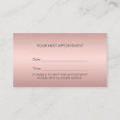 心理学者バラ金ゴールドシンボルアポイントメント 予約カード (裏面)