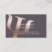 心理学者バラ金ゴールドシンボルアポイントメント 予約カード (正面)