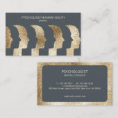 心理学者ヒト顔マインドセット洗練 名刺 (正面/裏面)