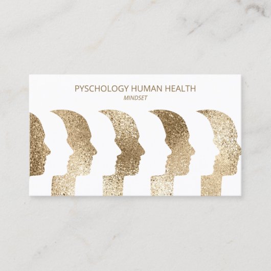 心理学者ヒト顔心の顔 名刺 (正面)