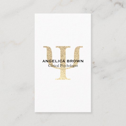 心理学者フェイクグリッタープシ記号 名刺 (正面)