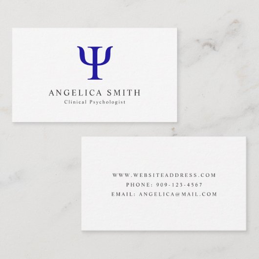 心理学者プシシンボル名刺 名刺 (正面/裏面)