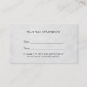 心理学者プロフェッショナルダークアポイントメント 予約カード (裏面)