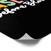 心理学者マズローウィー開花スペ先生クロ ポスター (角)