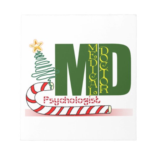 心理学者メリークリスマス ノートパッド (正面)