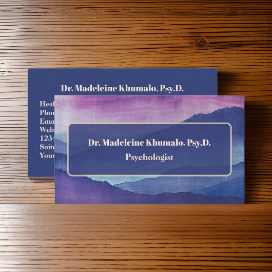 心理学者メンタルヘルス精神療法山 名刺