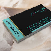 心理学者モダンティール(緑がかった色)縁ど 名刺