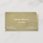 心理学者レトロオールド紙 名刺 (正面)