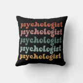 心理学者レトロ心理学学生卒業 クッション (裏面)
