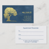 心理学者個人カウンセラー名刺 予約カード (正面/裏面)