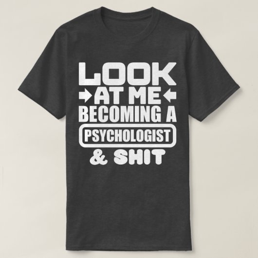 心理学者卒業1 Tシャツ (デザイン正面)