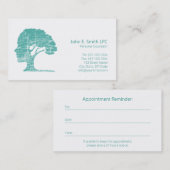 心理学者名刺パーソナルカウンセラー 予約カード (正面/裏面)