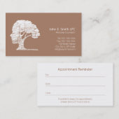 心理学者名刺パーソナルカウンセラー 予約カード (正面/裏面)