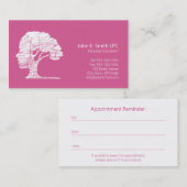 心理学者名刺パーソナルカウンセラー 予約カード (正面/裏面)