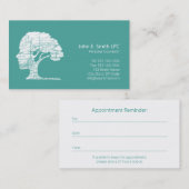 心理学者名刺パーソナルカウンセラー 予約カード (正面/裏面)