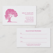 心理学者名刺パーソナルカウンセラー 予約カード (正面/裏面)