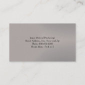 心理学者名刺 名刺 (裏面)