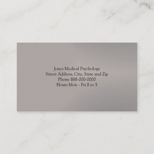 心理学者名刺 名刺 (裏面)